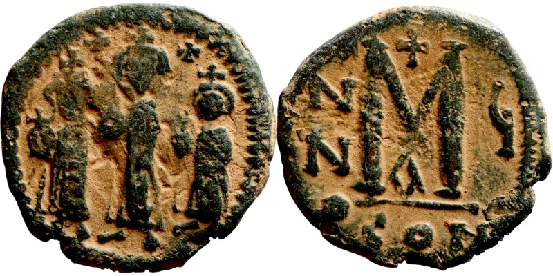 Byzantine Empire coin

23mm 5,91g

Artificial sand patina