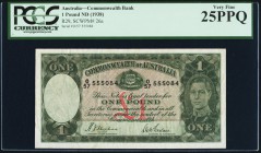 Australia Commonwealth of Australia 1 Pound ND (1938) Pick 26a PCGS Very Fine 25PPQ. 

HID09801242017