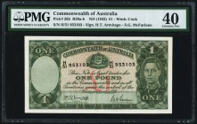 Australia Commonwealth of Australia 1 Pound ND (1942) Pick 26b PMG Extremely Fine 40. 

HID09801242017