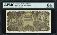 Austria Oesterreichische Nationalbank 100 Schillings 29.5.1945 pick 118 PMG Choice Uncirculated 64 EPQ. 

HID09801242017