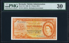 Bermuda Bermuda Government 5 Pounds 1.10.1966 Pick 21d PMG Very Fine 30. 

HID09801242017