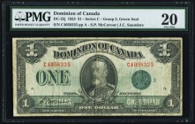 Canada Dominion of Canada 1 Dollar 2.7.1923 DC-25j PMG Very Fine 20. 

HID09801242017