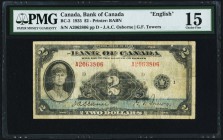 Canada Bank of Canada 2 Dollars 1935 BC-3 PMG Choice Fine 15. 

HID09801242017