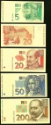 Ten Croatian Specimen Notes from the 1993 Issue. Crisp Uncirculated. 

HID09801242017