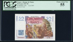 France Banque de France 50 Francs 12.6.1947 Pick 127b PCGS Choice About New 55. 

HID09801242017