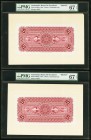 Guatemala Banco de Occidente 5 Pesos 1800's Pick S185bp Two Back Proof Examples PMG Superb Gem Unc 67 EPQ. 

HID09801242017