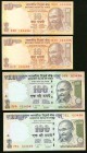 A Quartet of Up Ladder 123456 Serial Number Notes from India. Choice About Uncirculated or Better. 

HID09801242017