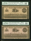 Ireland National Bank Limited 1; 10; 20 Pounds 1900-15 (3); 1870-81 Pick A57p (2); A56A10p; A59Ap Four Proof Examples PMG About Uncirculated 55 (2); U...