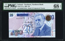Ireland Northern Bank Limited 20 Pounds 2009 Pick 211a PMG Superb Gem Unc 68 EPQ. 

HID09801242017