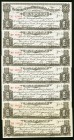 Mexico Gobierno Constitucionalista de Mexico, Monclova 1 Peso 28.5.1913 Pick S626, Twelve Examples About Uncirculated to Crisp Uncirculated. 

HID0980...