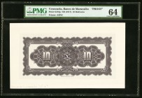 Venezuela Banco de Maracaibo 10 Bolivares ND (1917) Pick S216p Proof PMG Choice Uncirculated 64. 

HID09801242017