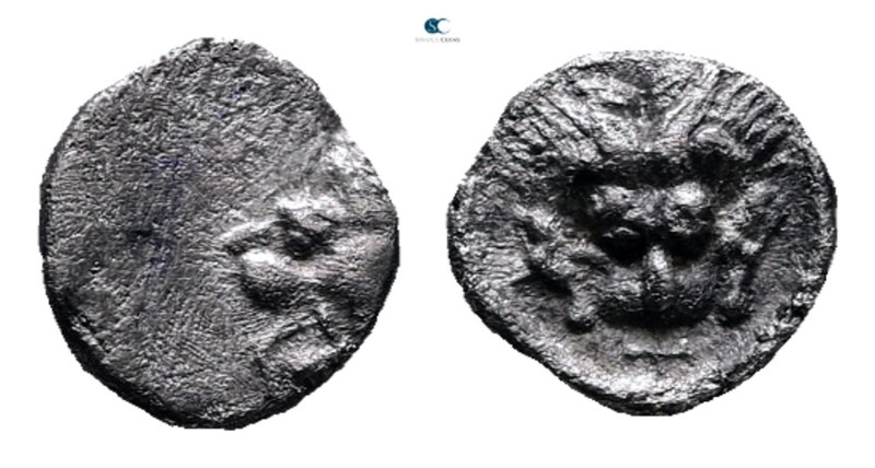 Caria. Mylasa circa 420-390 BC. 
Hemiobol AR

8 mm, 0,41 g



Good Very F...