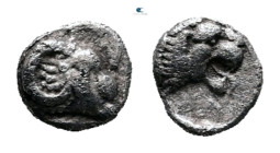 Caria. Uncertain mint circa 450-400 BC. Tetartemorion AR