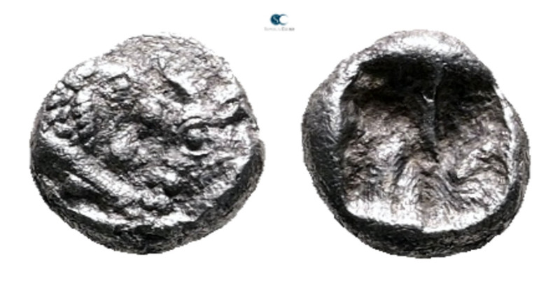 Kings of Lydia. Sardeis. Kroisos 564-539 BC. 
1/24 Stater AR

6 mm, 0,39 g
...