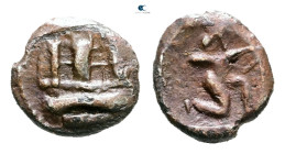 Phoenicia. Sidon. Abdeshmun 410-400 BC. 1/16 Shekel AR