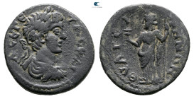 Lydia. Thyateira. Geta AD 198-211. Bronze Æ