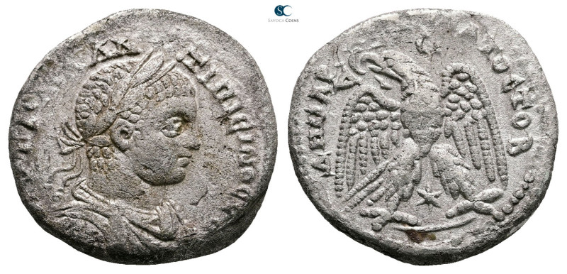 Seleucis and Pieria. Antioch. Elagabal AD 218-222. 
Billon-Tetradrachm

27 mm...