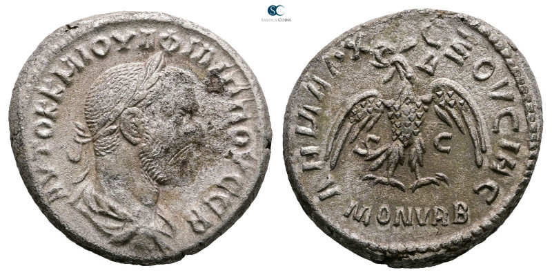 Seleucis and Pieria. Antioch. Philip I Arab AD 244-249. 
Billon-Tetradrachm

...