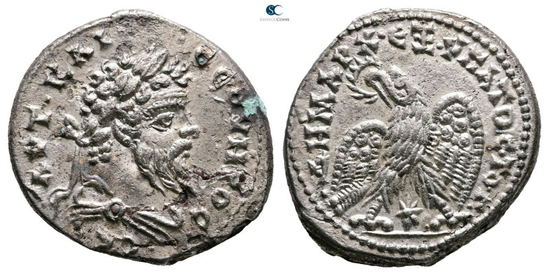 Seleucis and Pieria. Laodicea ad Mare. Septimius Severus AD 193-211. 
Billon-Te...