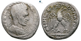 Seleucis and Pieria. Seleuceia Pieria. Macrinus AD 217-218. Billon-Tetradrachm