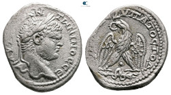 Judaea. Caesarea Maritima. Caracalla AD 198-217. Billon-Tetradrachm