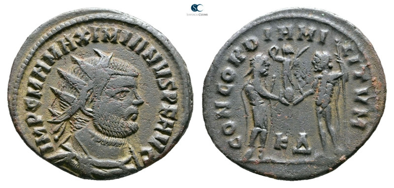 Maximianus Herculius AD 286-305. Cyzicus
Radiatus Æ

22 mm, 3,62 g



Ver...