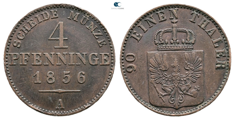 Germany. Preußen AD 1856. 
4 Pfenninge 1856

 mm, 6 g



Very Fine