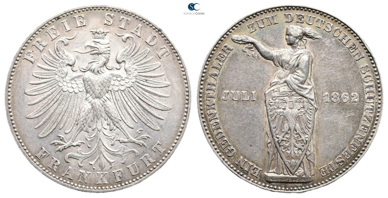 Germany. Frankfurt am Main AD 1862. Schützenfest
Taler 1862

 mm, 18,52 g

...