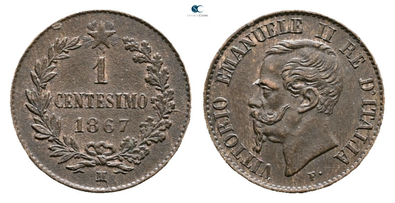 Italy. AD 1867. 
1 Centesimo 1867 M

 mm, 1 g



Good Extremely Fine