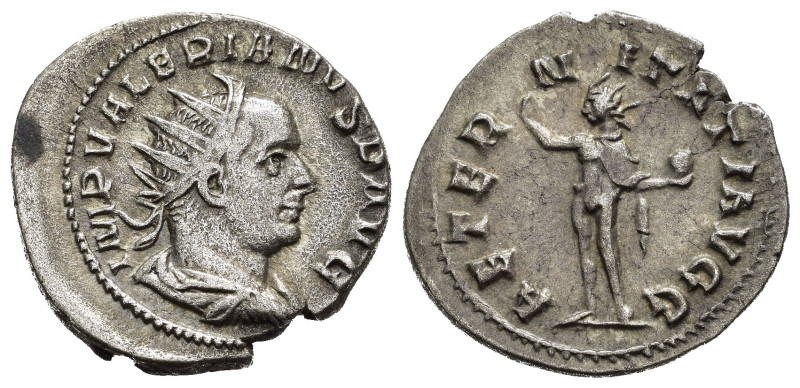 VALERIANO I (253-260). Milano. Antoniniano. 257 circa. AR (3,58 g). D/ IMP VALER...