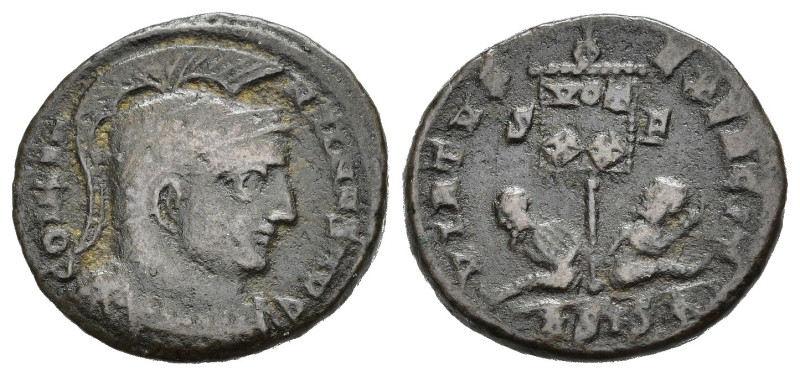 COSTANTINO I (307-337). Siscia. Centennionale. AE (3,15 g). D/ CONSTANTINVS AVG,...