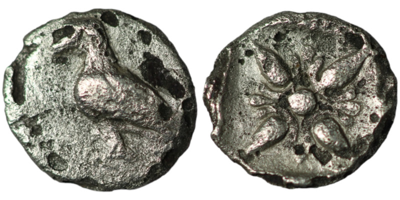 ASIA MINOR. Uncertain mint. (Circa 5th Century BC)
AR Tetartemorion (6mm, 0,13g)