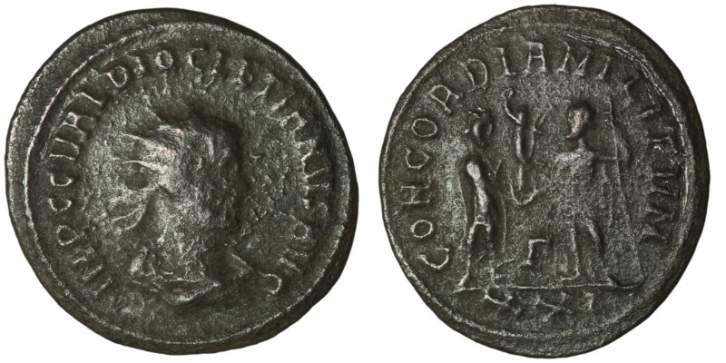 Diocletian(AD 284-305). Kyzikos
AE Antoninianus (23mm, 2,62g)