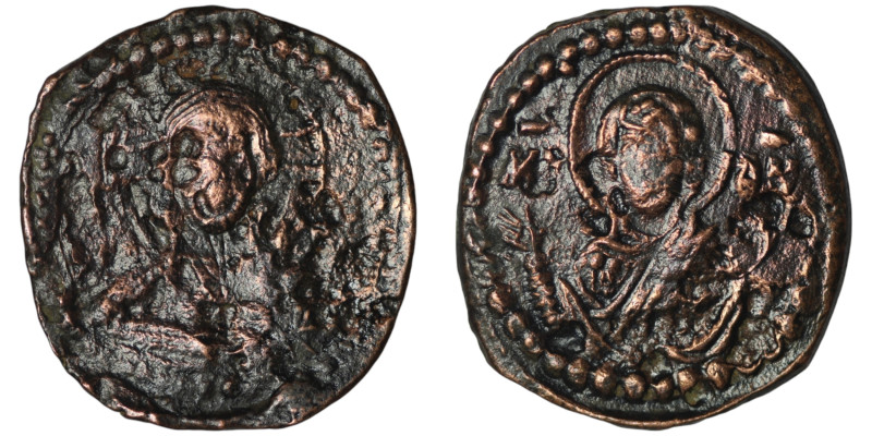 Byzantine coin 
AE Follis (28mm, 7,05g)