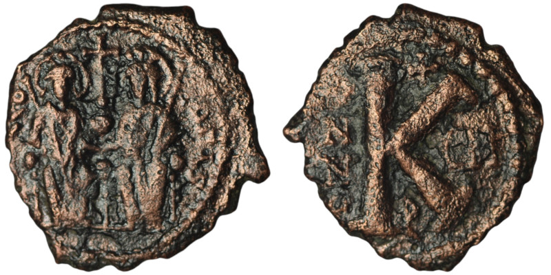 Byzantine coin 
AE Half Follis (26mm, 5,27g)