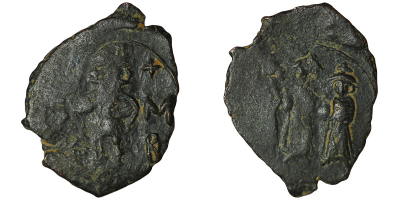 Constans II, with Constantine IV, Heraclius, and Tiberius (AD 641-668). Constant...