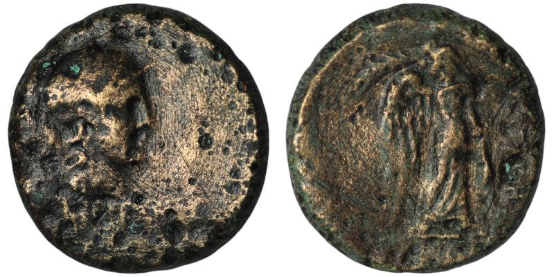 Greek coin
AE Bronze (21mm, 8,81g)