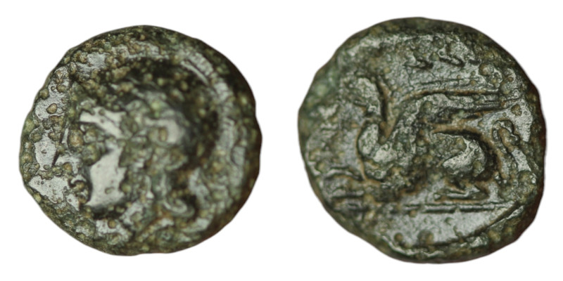 TROAS. Assos. (Circa 400-241 BC).
AE Bronze (11mm, 1,05g9