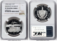 Republic silver Proof "Mississippi Riverboat" 10 Pesos 1998 PR70 Ultra Cameo NGC, Havana mint, KM610. HID09801242017 © 2024 Heritage Auctions | All Ri...