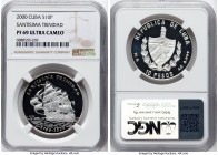 Republic silver Proof "Santisima Trinidad" 10 Pesos 2000 PR69 Ultra Cameo NGC, Havana mint, KM758. HID09801242017 © 2024 Heritage Auctions | All Right...