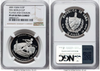 Republic silver Proof "FIFA World Cup" 10 Pesos 2001 PR69 Ultra Cameo NGC, Havana mint, KM773. Player and Stadium. HID09801242017 © 2024 Heritage Auct...