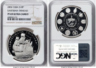 Republic silver Proof "Santisima Trinidad" 10 Pesos 2002 PR69 Ultra Cameo NGC, Havana mint, KM788. HID09801242017 © 2024 Heritage Auctions | All Right...