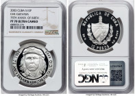 Republic silver Proof "Che Guavara - 75th Anniversary of Birth" 10 Pesos 2003 PR70 Ultra Cameo NGC, Havana mint, KM792. HID09801242017 © 2024 Heritage...