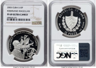 Republic silver Proof "Ferdinand Magellan" 10 Pesos 2003 PR69 Ultra Cameo NGC, Havana mint, KM790. HID09801242017 © 2024 Heritage Auctions | All Right...