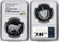 Republic silver Proof "Ocelot" 10 Pesos 2003 PR69 Ultra Cameo NGC, Havana mint, KM795. Endangered Wildlife. HID09801242017 © 2024 Heritage Auctions | ...