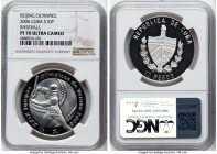 Republic silver Proof "Baseball" 10 Pesos 2006 PR70 Ultra Cameo NGC, Havana mint, KM821. Beijing Olympics. HID09801242017 © 2024 Heritage Auctions | A...