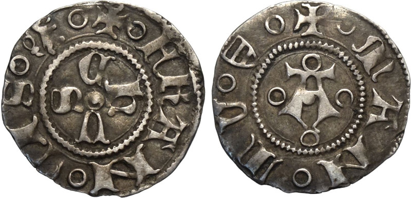 Mantova, Francesco I Gonzaga (1383-1407), Bolognino, Rara MIR-376 Ag 17,5 mm 0,9...