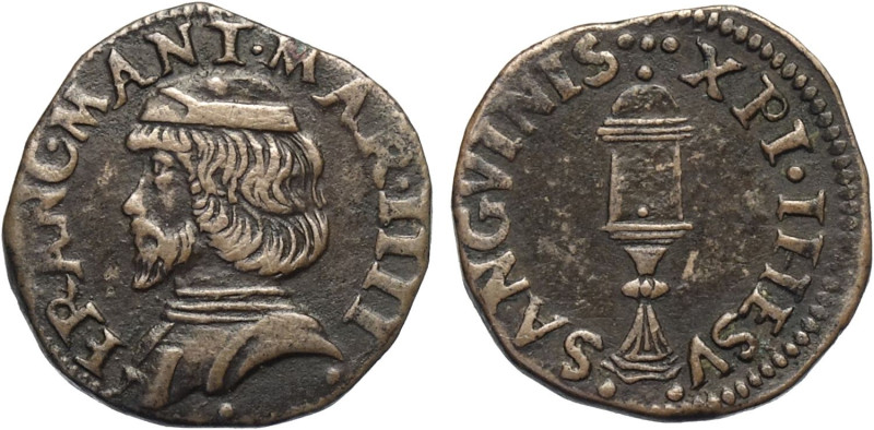 Mantova, Francesco II Gonzaga (1484-1519), Quattrino, MIR-436 Cu 16,5 mm 1,94 g,...