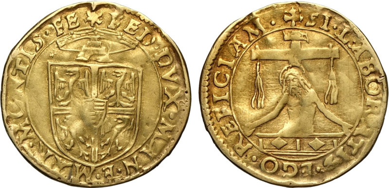 Mantova, Federico II Gonzaga (1519-1540), Scudo del Sole, MIR-446 Au 25 mm 3,31 ...