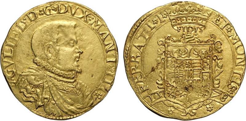 Casale, Guglielmo Gonzaga (1566-1587), Da 2 Doppie 1578, RRR MIR-263 Au 31,5 mm ...